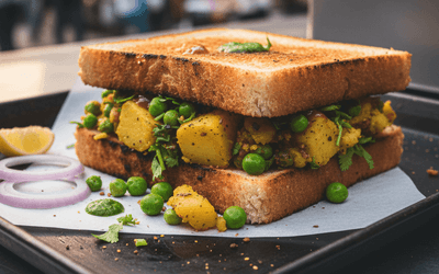 Aloo Matar Sandwich