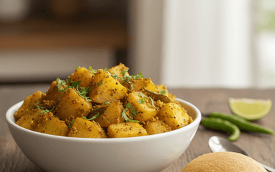 Potato Dry Curry (Bateka Sukhi Bhaji)