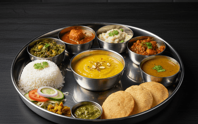 Amras Bhaji Thali