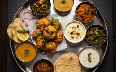 Shrikhand Bhaji Thali