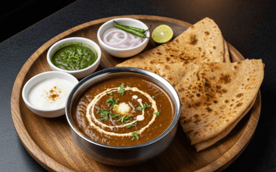 Dal Makhani With Paratha